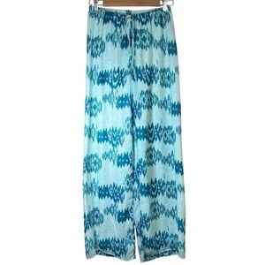 Badgley Mischka American Glamour Wide Leg Pull-on Slinky Drawstring Pants Small